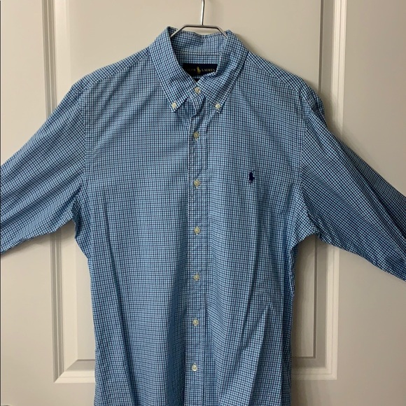 ralph lauren slim fit button down